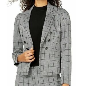 Kasper 6 Button Peak Lapel Double Breasted Blazer